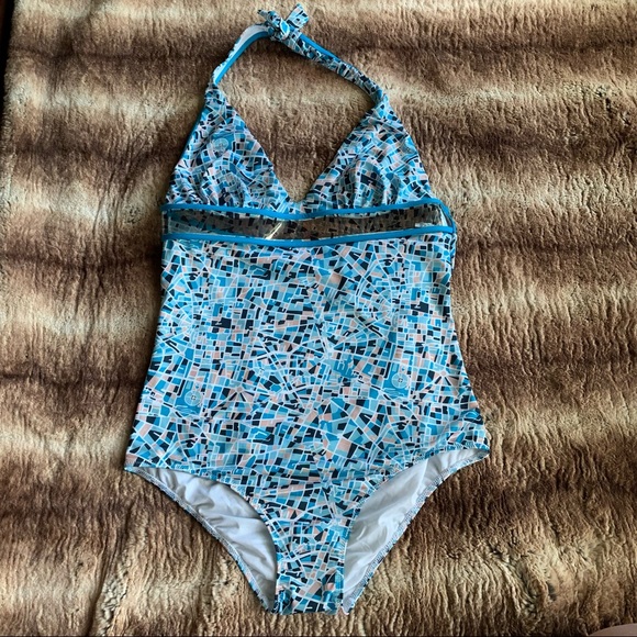 NWT - La Perla Bomap Underwire One Piece Swimsuit Map Print - Picture 2 of 13